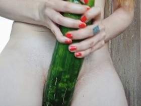 XXL cucumber fuck - Part 1