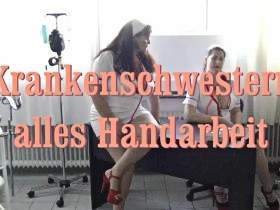 Krankenschwestern - alles Handarbeit .