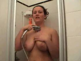 In the shower