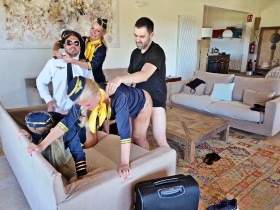 Creampie and Cum Airlines! We'll make you squirt! Part 4