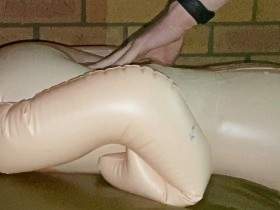 Waterbed doll fuck cumpilation