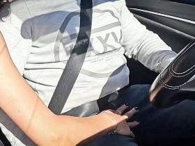 UP YOUR SKIRT AND GET IN THE COCK! Car-Sex with Skinny-Teen Madison