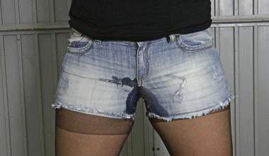 Hose vollgepisst