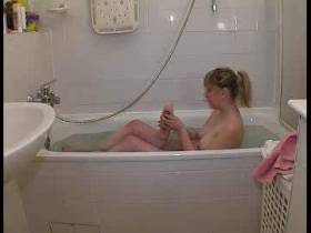 In the bathtub