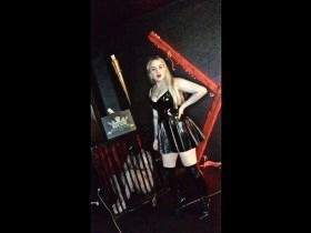 ***ay you have to suck a real cock for your mistress!