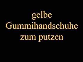 gelbe Gummihandschuhe