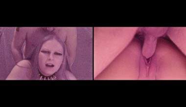  Doggie Gothic Girl Creampie "Bild im Bild" Mini-Clip