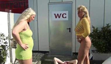 Auf Supermarkt-Parkplatz Sklaven vollgepisst!