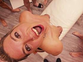 Squirting Löcher blank bestiegen