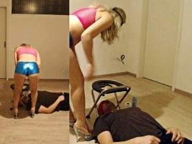 Morning toilet for my husband slave