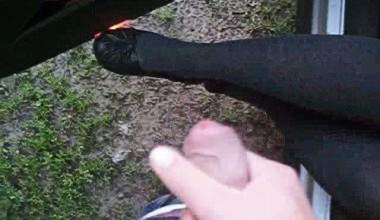 Auf meine Nylonstrumpfhose