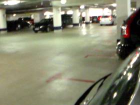 Pissed in the parking garage