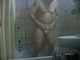 under the shower