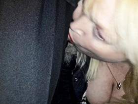 Sucked on the roadside and cumwalk