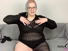 Nylons and knitted sweaters - how do you like my outfit?