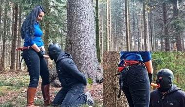 Im Wald bekommt der Loser den Schwanz