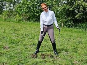 Your place is with the riding boots in the horse manure
