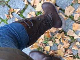 Autumn walk in new boots.