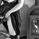 Young Dirndl whore by the fireplace ... shaved & horny