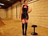 Latex mistress torments your nipples and asshole