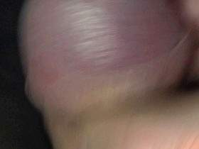 Amateur POV: Hardcore masturbation material with a tight cock band for extremely thick veins (intense cumshot at the end)