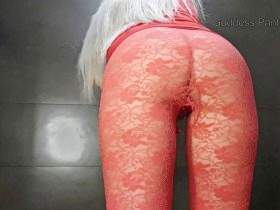 Red Smeared Tights