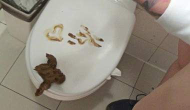 Folgen Sie mir in einem öffentlichen WC!