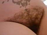 Beautiful Italian hairy pussy pissing in the shower
