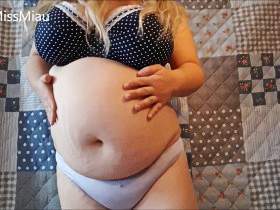 sexy big round belly