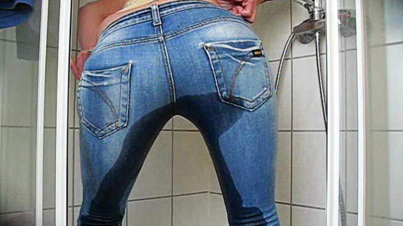 Only once in your jeans and then close totally normal to the toilet. 