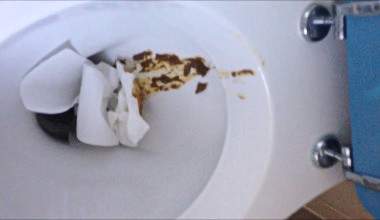 schlechtes diahrrea schmutz mein wc!