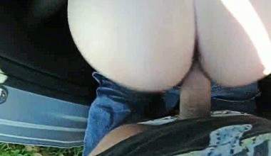 Benutzt ohne Kondom auf Rastplatz