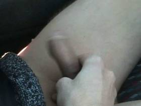 Cumshot in traffic