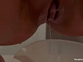 Creampie measuring cup of piss