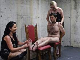 Tickling and Bastonade for our Slave