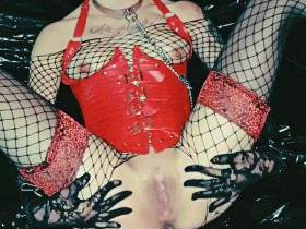 The femdom mistress brought for spraying