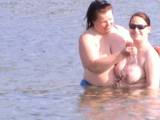 Two lesbians in beach
