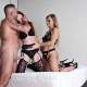 100% REAL THREESOME CREAMPIE SKINNY DEEP PREGNANCY?!