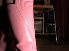 meine neuen rosa stiefel