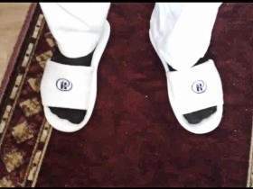 Lascards white sweatpants (inside WICHE)