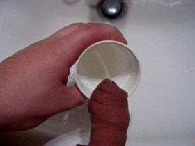Cup of piss and the piss then