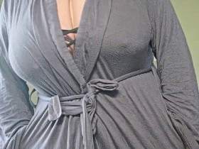 Hot MILF in a bathrobe