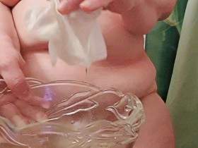 Tissue soaked with piss!