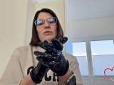 Latex Handschuhe Wichsanweisung für Loser