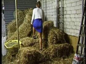 The farmer's daughter gets it in the barn