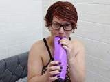 Giant dildo blows my hole