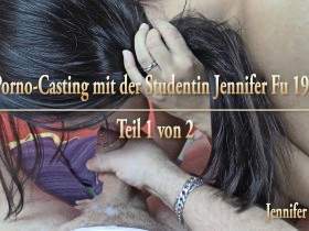 Porn casting with naughty student Jennifer - Part 1 of 2