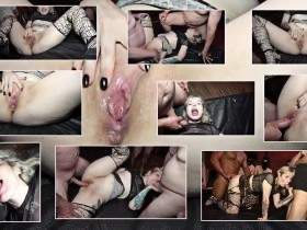 Extremely messy cum bang orgy with newcomer Crystal