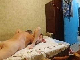 Oral sex with cum on the legs