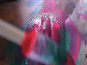 Horny body painting